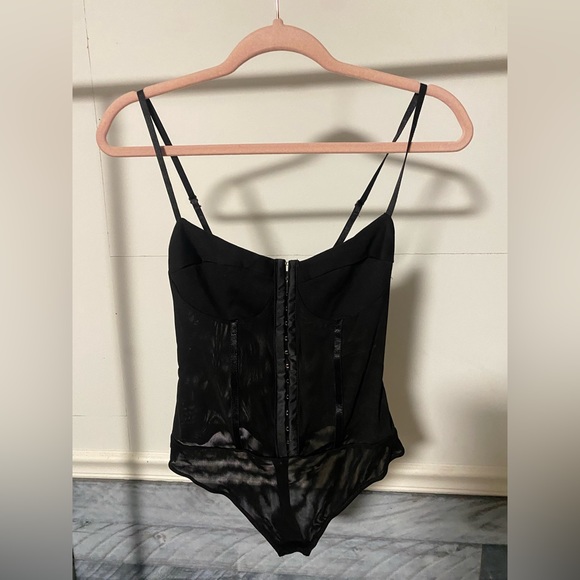 NWOT Free People Night Rhythm Corset Bodysuit - Picture 3 of 3